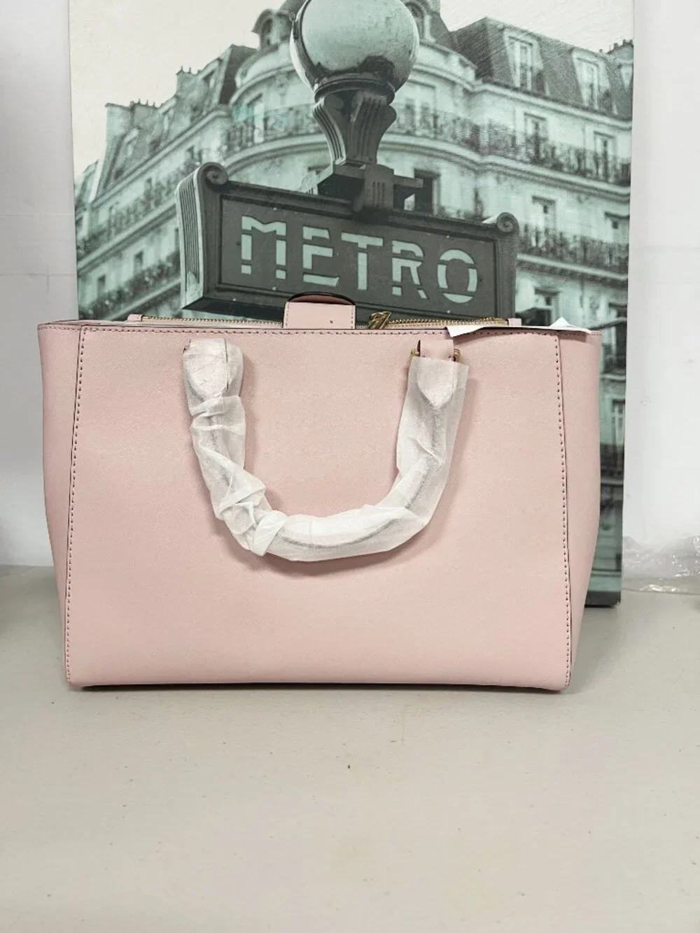 Michael Kors Kellen MD Satchel 35H7GSOT2L Blossom Pink Saffiano Leather